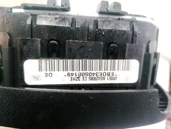 Ford Focus (2005 - 2008) 4M51A042B85CE Подушка безопасности руля — фото 3