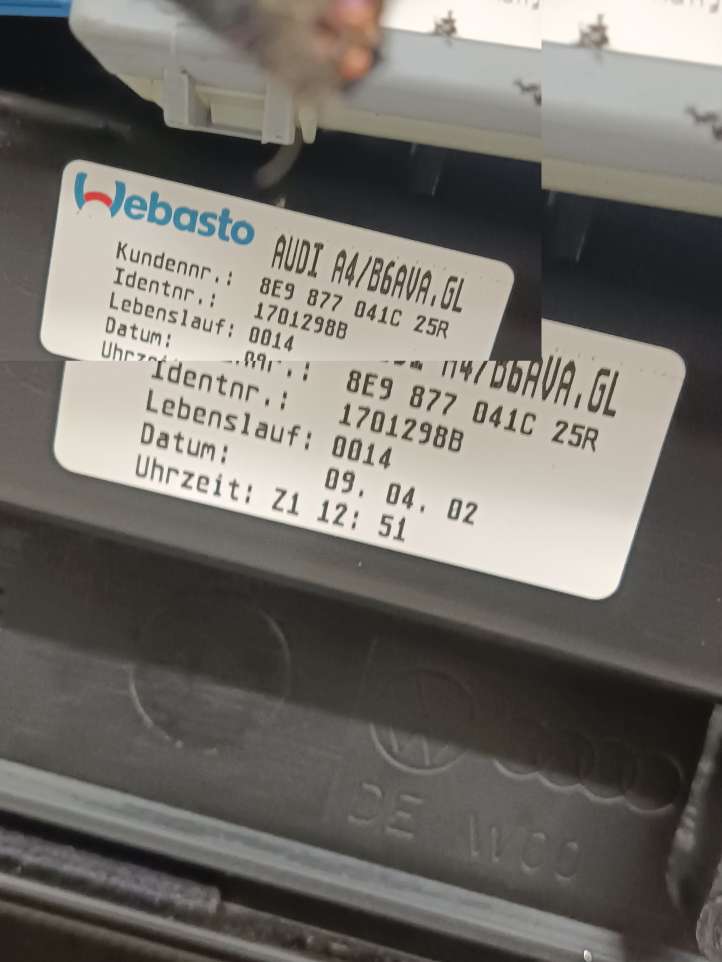 Audi A4 (2000 - 2006)  8E0877255B Комплект раздвижной крыши