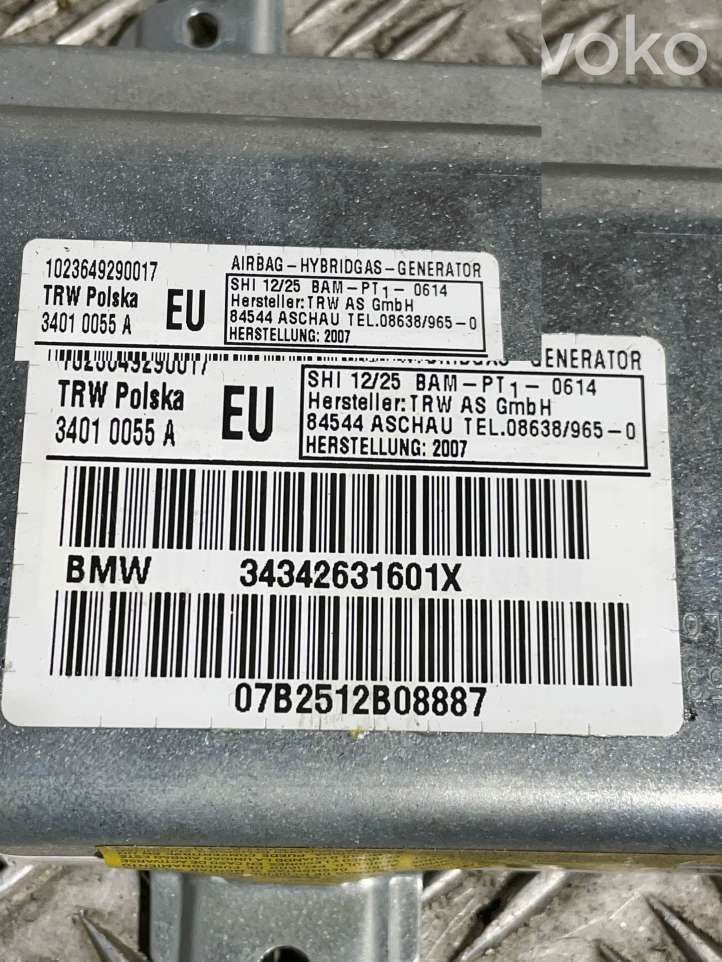 BMW X3 E83 (2003 - 2010)  34342631601X Подушка безопастности передней двери