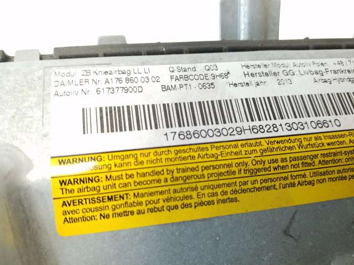 Mercedes-Benz A W176 (2012 - 2018)  A17686003029 Подушка безопастности колен
