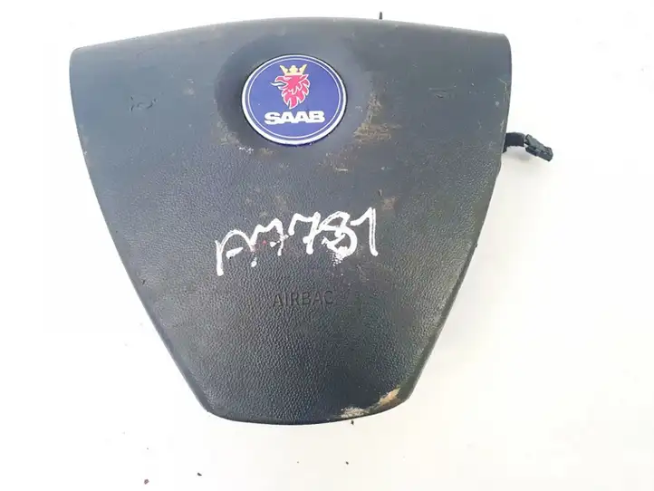 Saab 9-3 Ver2 (2003 - 2007) 600306800d Подушка безопасности руля — фото 1