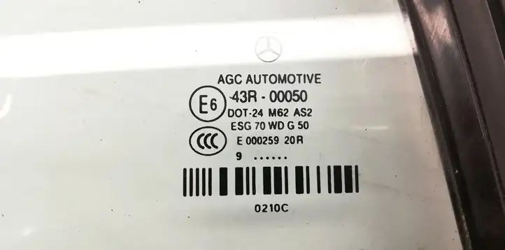 Mercedes-Benz E A207 (2010 - 2017) A27043R00050 Заднее боковое стекло — фото 2