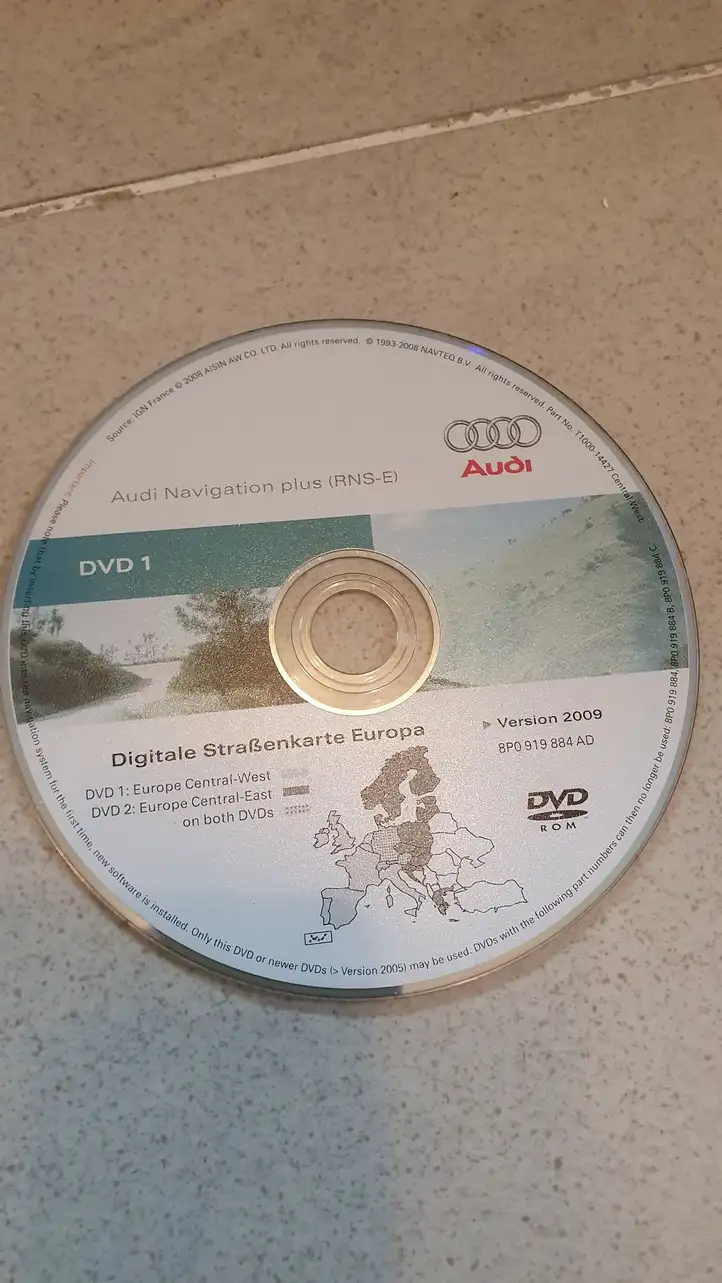 Audi A6 S6 C5 4B (2001 - 2004) 8P0919884AD Навигационные карты CD/DVD — фото 2