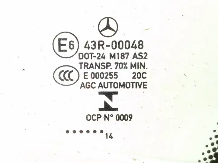 Mercedes-Benz C W204 (2007 - 2014) A2046704600 Заднее боковое стекло — фото 2