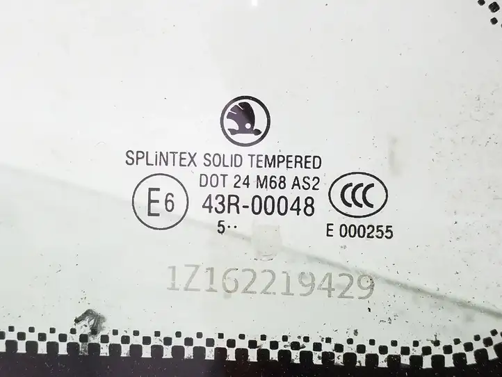 Skoda Octavia Mk2 (1Z) (2004 - 2013) 1Z162219429 Заднее боковое стекло — фото 2