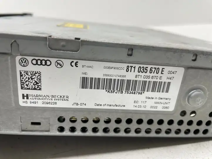 Audi A4 S4 B8 8K (2007 - 2011) 8T1035670E CD/DVD чейнджер — фото 3