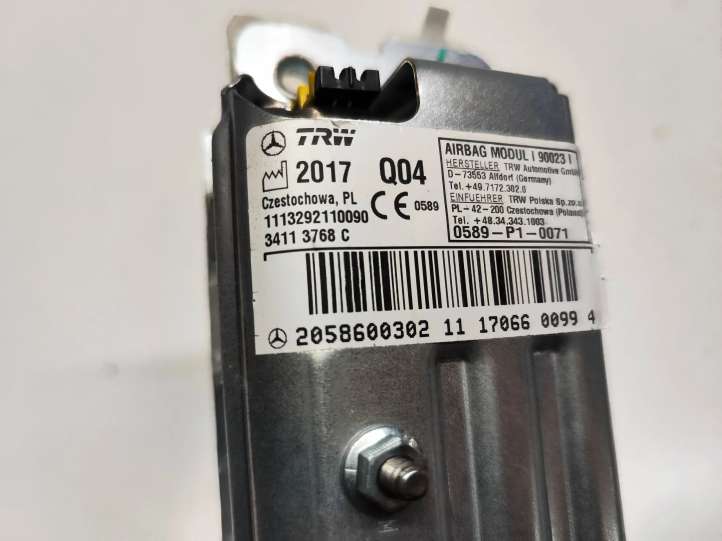 Mercedes-Benz C W205 (2014 - 2021)  2058600302 Подушка безопастности колен
