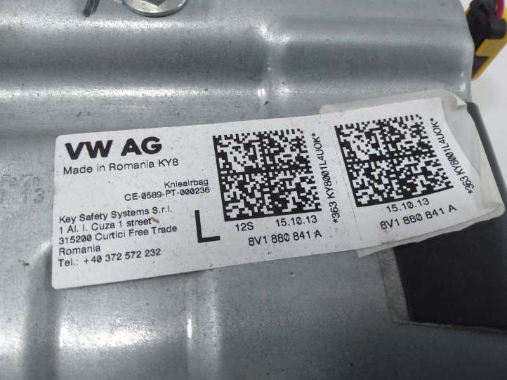 Audi A3/S3 8V (2012 - 2016)  8V1880841 Подушка безопастности колен