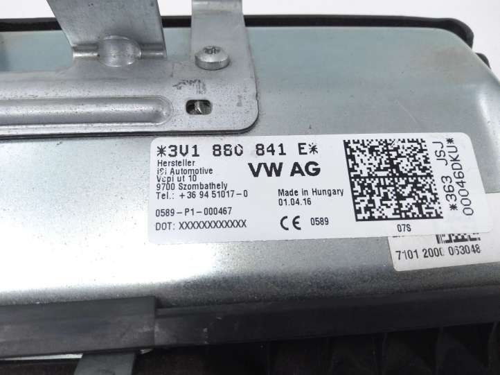 Skoda Fabia Mk3 (NJ) (2015 - 2021)  3V1880841 Подушка безопастности колен