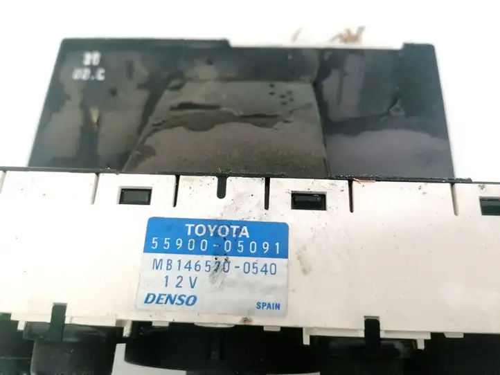 Toyota Avensis T220 (2000 - 2003) 5590005091 Блок управления климат-контролем — фото 3