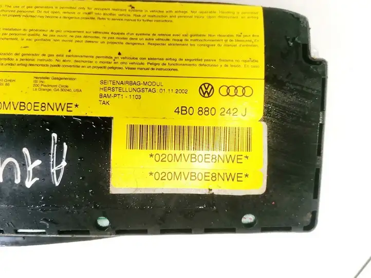 Audi A6 S6 C5 4B (2001 - 2004) 4B0880242J Подушка безопасности сиденья — фото 3