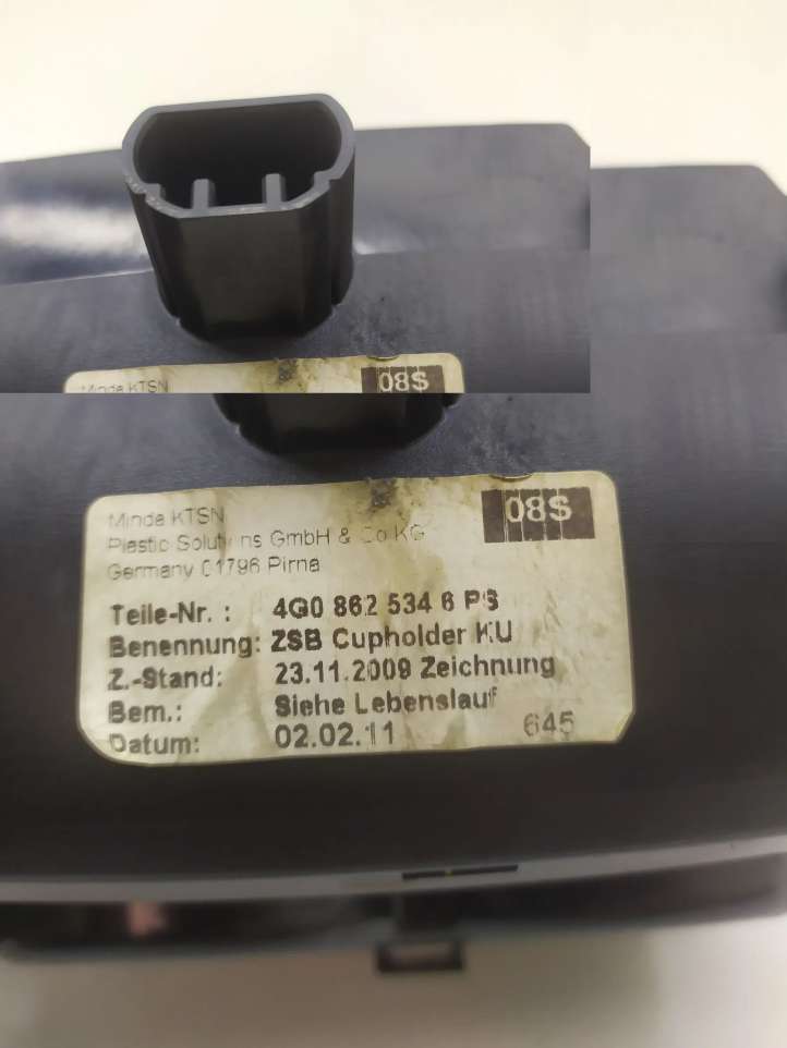 Audi A7 (2010 - 2014)  4G0862534B Держатель чашки
