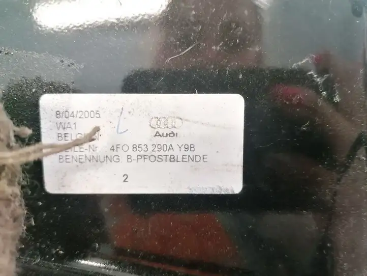 Audi A6 S6 C6 4F (2004 - 2008) 4F0853290A Накладка стекла задней двери — фото 3