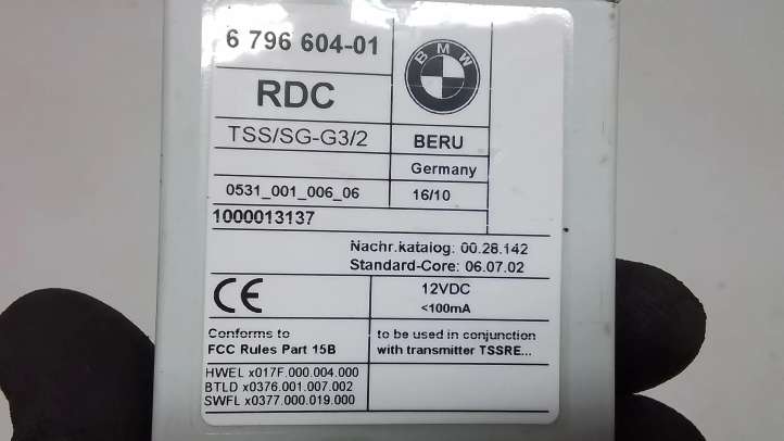 BMW 7 F01 F02 F03 F04 (2008 - 2016)  6796604 Блок управления давления в шинах