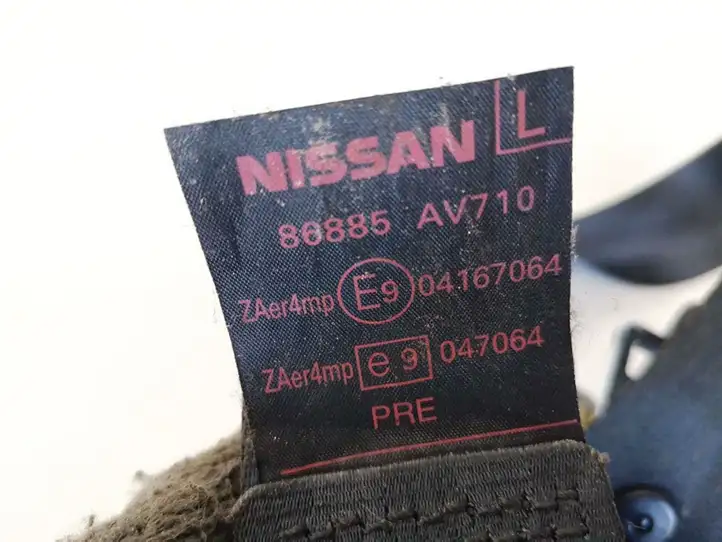 Nissan Primera (2001 - 2008) 86885av710 Передний ремень безопасности — фото 3