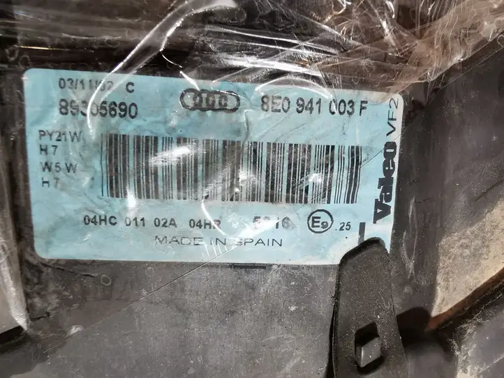 Audi A4 S4 B6 8E 8H (2000 - 2006) 8E0941003F Передняя фара — фото 7