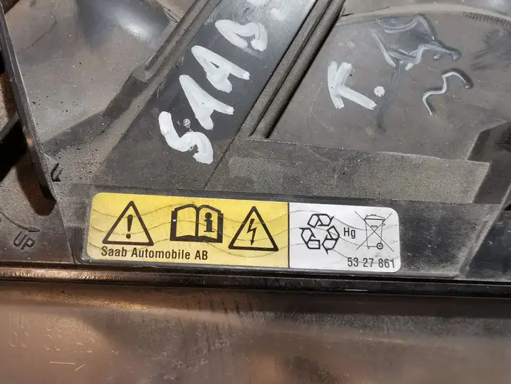 Saab 9-3 Ver2 (2003 - 2007) 5327861 Передняя фара — фото 6