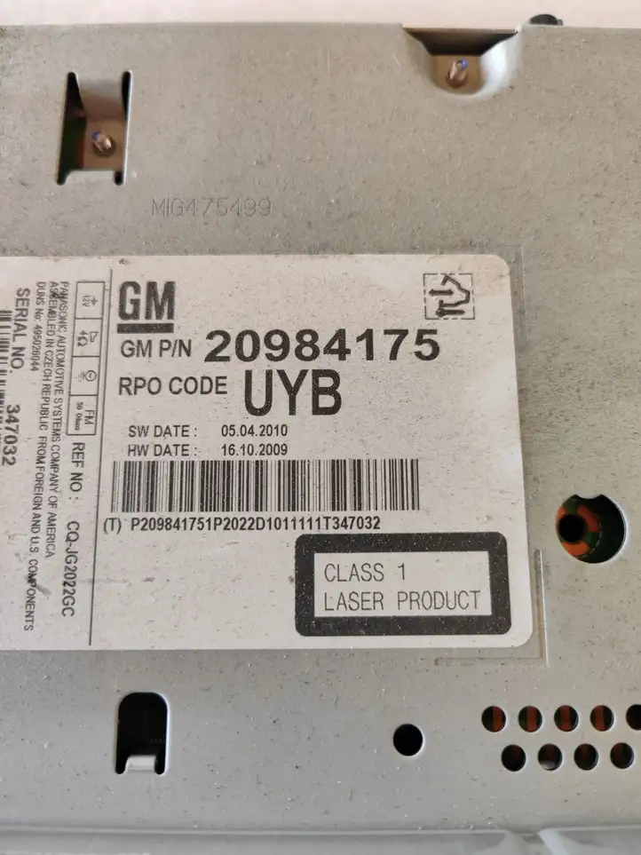 Opel Meriva B (2010 - 2014) 20984175 Магнитола / мультимедийная система — фото 7
