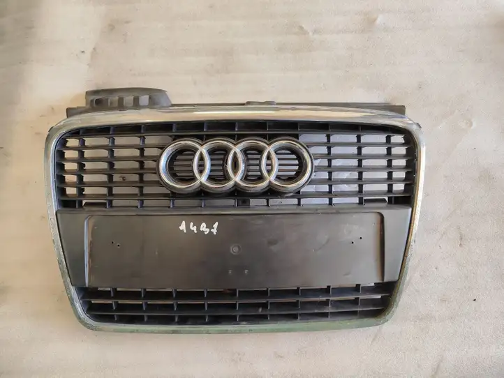 Audi A4 S4 B7 8E 8H (2004 - 2009) Верхняя решетка радиатора — фото 1