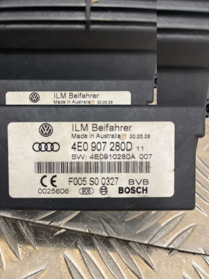 Audi A8 (2005 - 2007)  4E0907280D Блок управления питанием