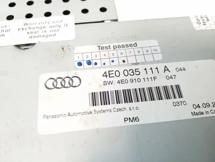 Audi A8 S8 D3 4E (2005 - 2007) 4E0035111A CD/DVD чейнджер — фото 4