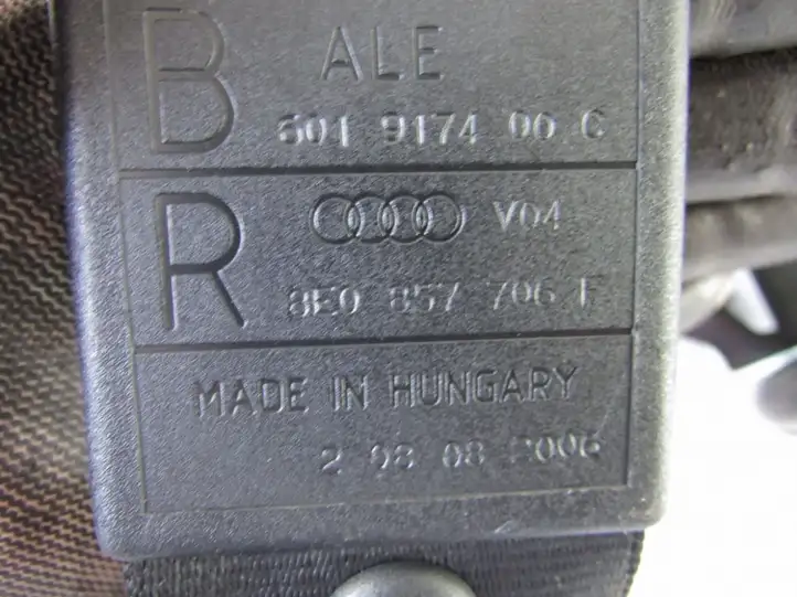 Audi A4 S4 B7 8E 8H (2004 - 2009) Передний ремень безопасности — фото 3