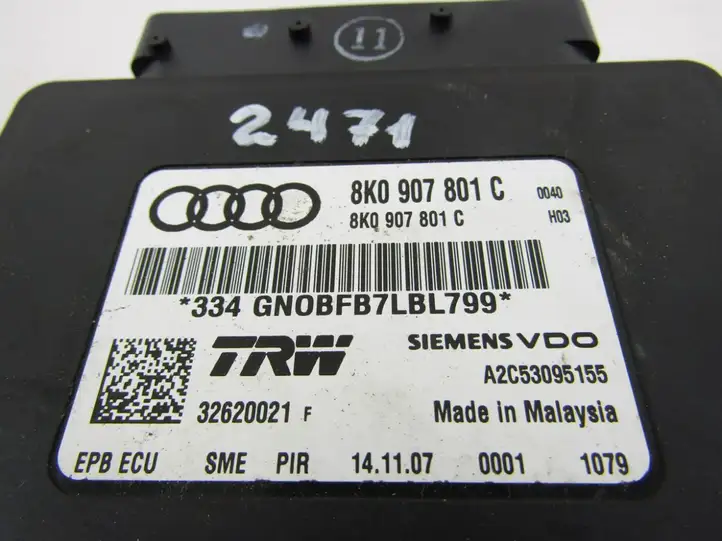 Audi A5 8T 8F (2007 - 2011) Блок управления стояночным тормозом — фото 3