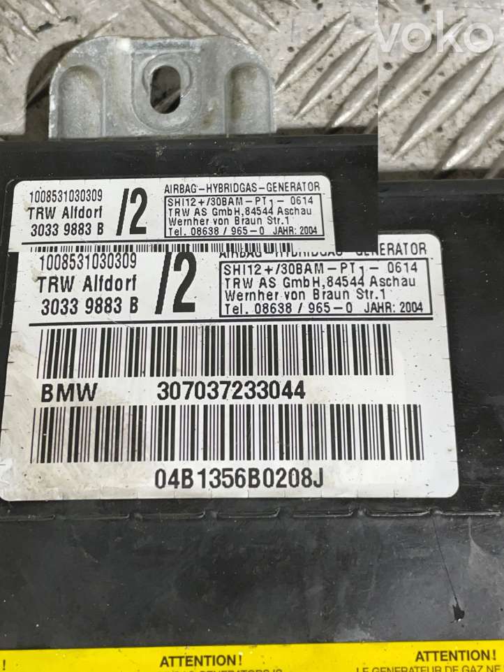 BMW X5 E53 (1999 - 2006)  307037233044 Боковая подушка безопастности (стойка)