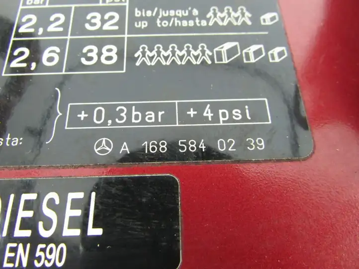 Mercedes-Benz A W168 (1997 - 2004) Крышка топливного бака — фото 4