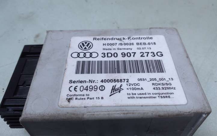 Volkswagen Phaeton (2002 - 2008)  3D0907273G Блок управления давления в шинах