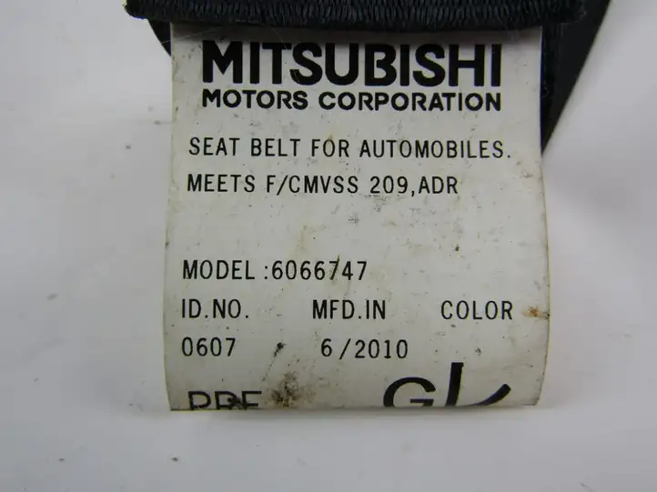 Mitsubishi Outlander (2007 - 2012) Передний ремень безопасности — фото 1