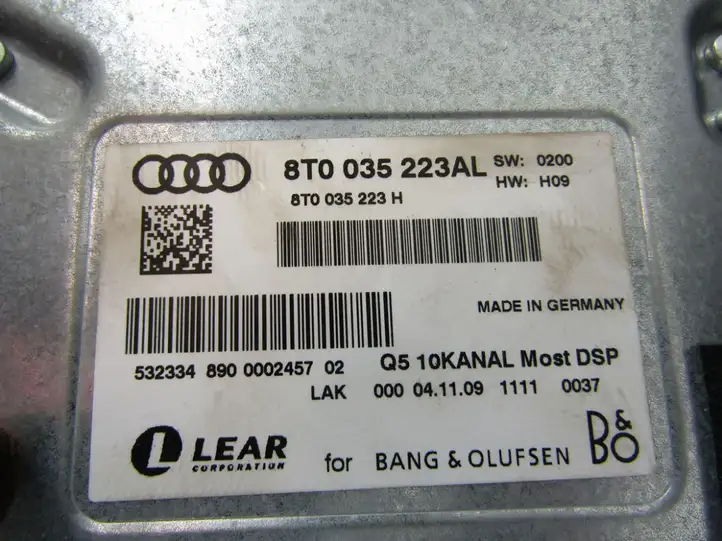 Audi Q5 SQ5 (2008 - 2012) Комплект аудиосистемы — фото 10
