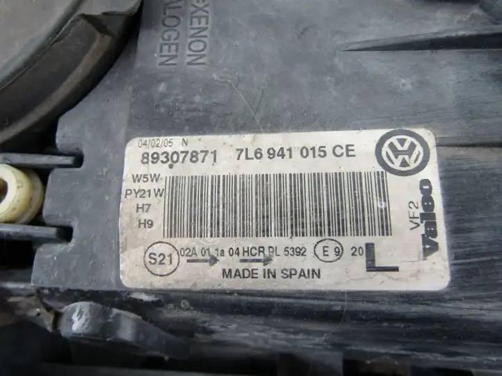 Volkswagen Touareg I (2002 - 2010) Передняя фара — фото 5
