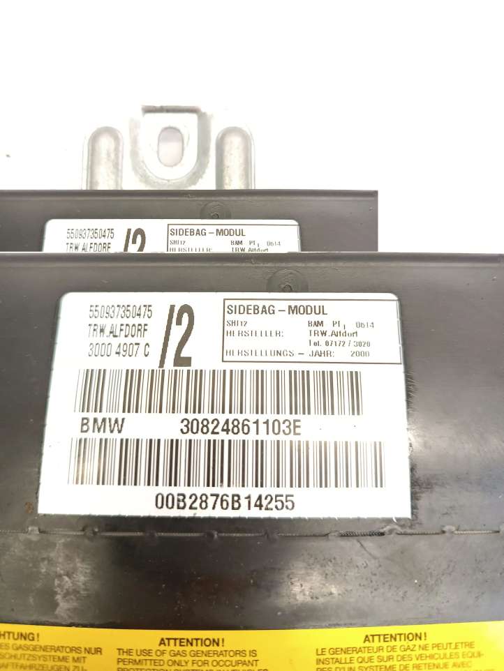 BMW 3 E46 (1998 - 2005)  550937350475 Подушка безопастности передней двери
