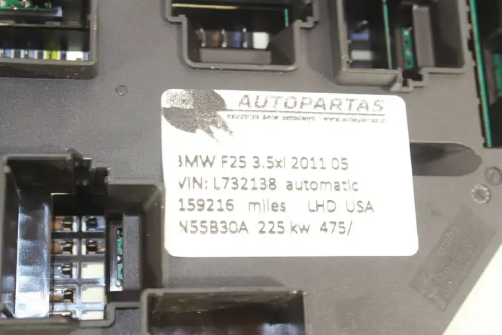 BMW X3 F25 (2010 - 2017) 9210859 Блок предохранителей (комплект) — фото 4