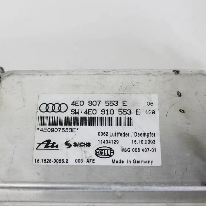 Audi A8 S8 D3 4E (2005 - 2007) 4E0907553E Блок управления пневмоподвеской — фото 1