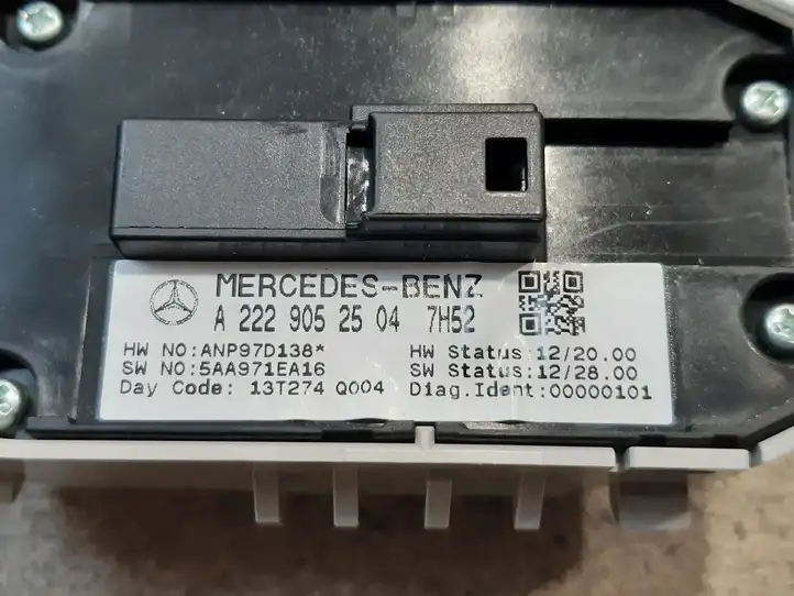 Mercedes-Benz S W222 (2013 - ) A2229052504 Блок кнопок стеклоподъемников — фото 3