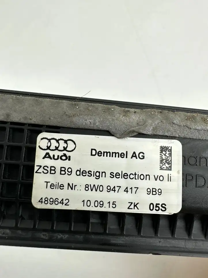 Audi A4 S4 B9 (2015 - 2019) 8W0947417 Внутренняя отделка переднего порога — фото 3