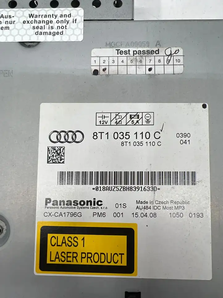 Audi A5 8T 8F (2007 - 2011) 8T1035110C CD/DVD чейнджер — фото 3