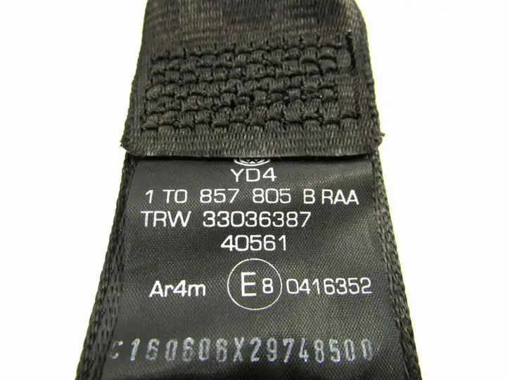 Volkswagen Touran I (2003 - 2010) Задний ремень безопасности — фото 4