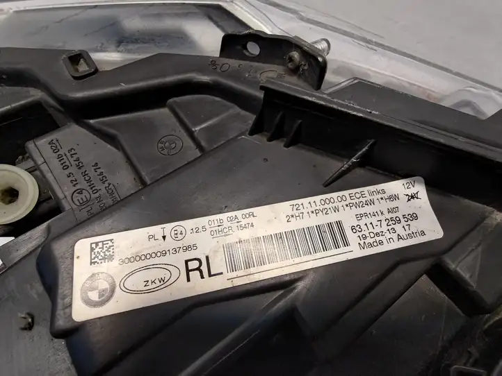 BMW 3 F30 F35 F31 (2012 - 2018) 63117259539 Передняя фара — фото 4