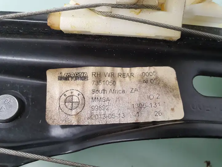 BMW 3 F30 F35 F31 (2012 - 2018) 51357281888 Стеклоподъемник передней двери (комплект) — фото 4