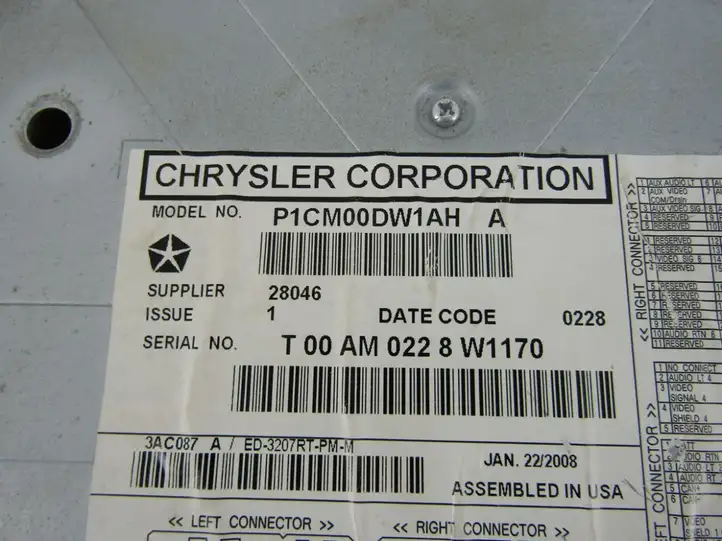 Chrysler Grand Voyager V (2007 - 2010) Дисплей — фото 8