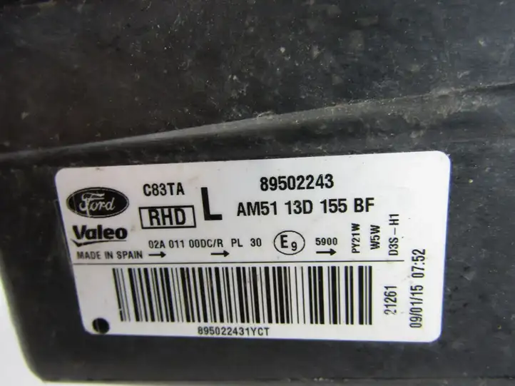 Ford C-MAX II (2010 - 2015) Передняя фара — фото 3