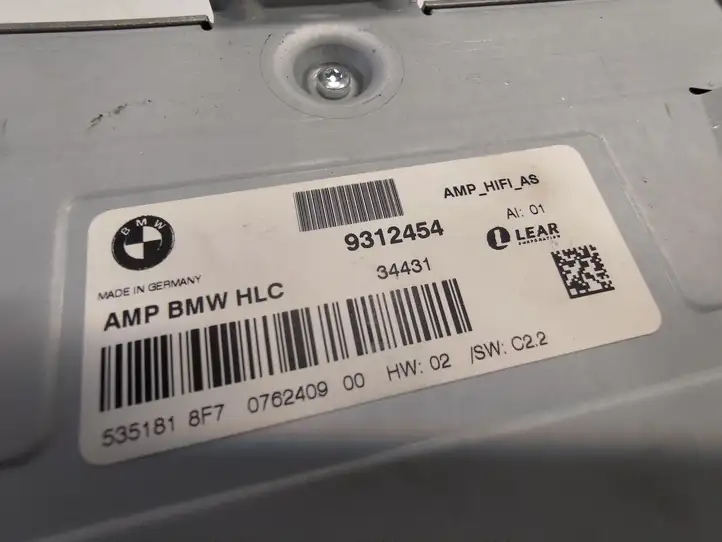 BMW 3 F30 F35 F31 (2012 - 2018) 9312454 Усилитель звука — фото 4