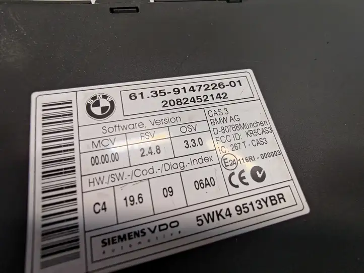 BMW 5 E60 E61 (2004 - 2010) 61359147226 Блок иммобилайзера — фото 4