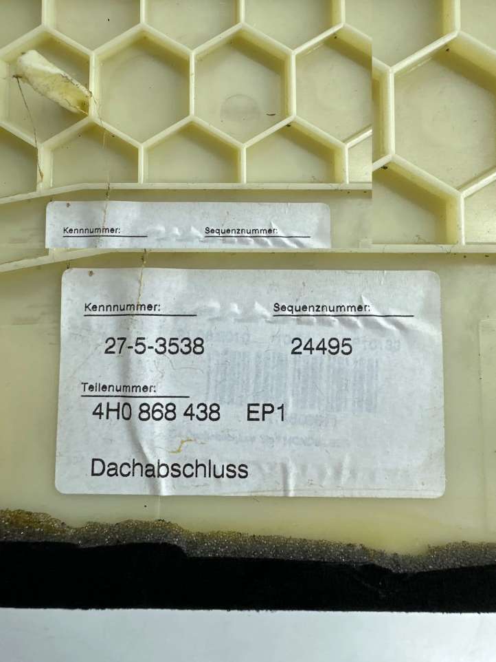 Audi A8 (2010 - 2014)  4H0867242B Комплект потолка