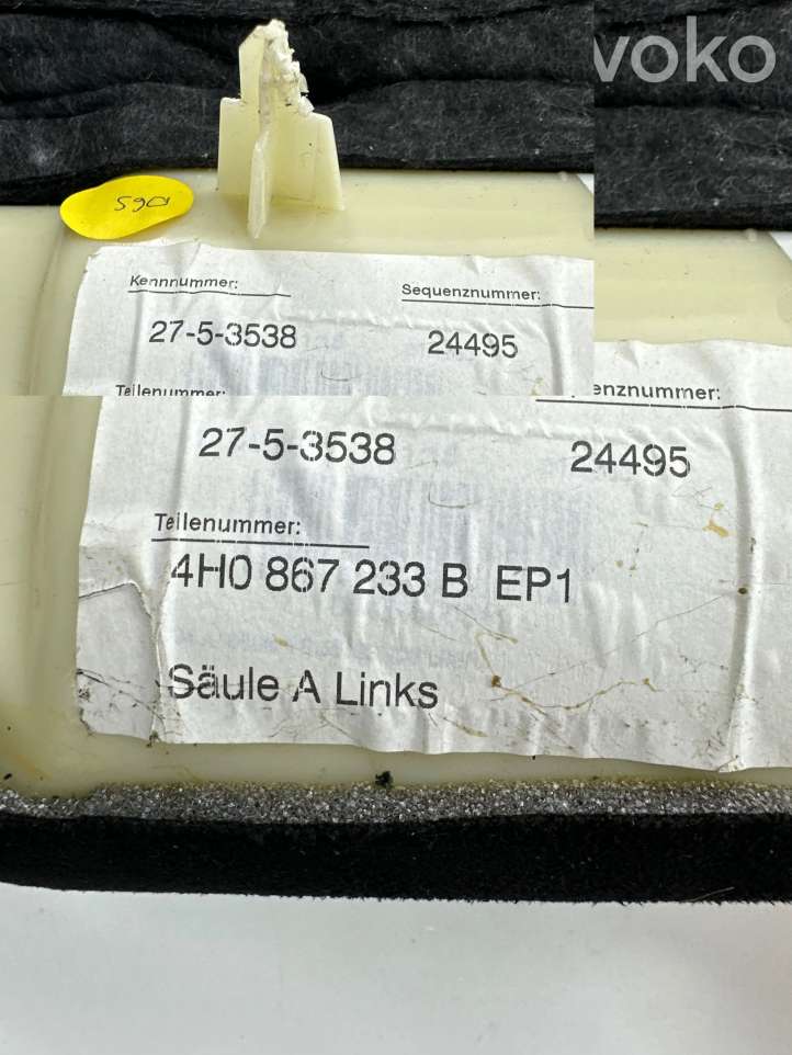 Audi A8 (2010 - 2014)  4H0867242B Комплект потолка