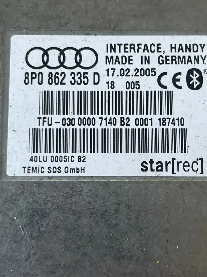 Audi A4 S4 B7 8E 8H (2004 - 2009) 8P0862335D Bluetooth модуль — фото 4