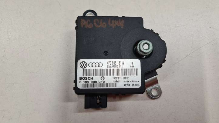 4F0915181A Audi A6 Allroad C6 Maitinimo valdymo blokas